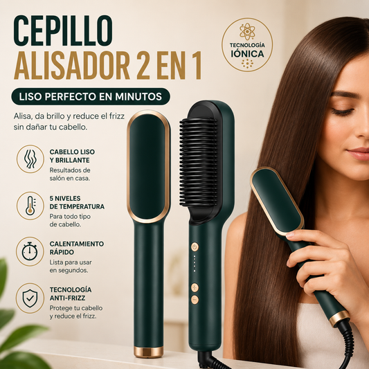 Cepillo Alisador Rizador Multifuncional