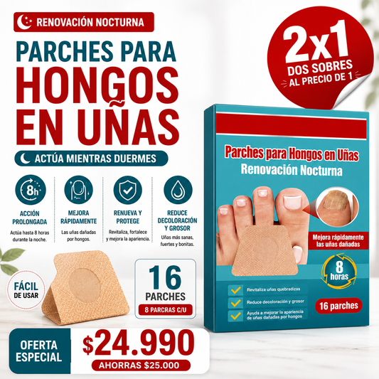 PARCHE UÑAS ANTIHONGOS x16 2x1